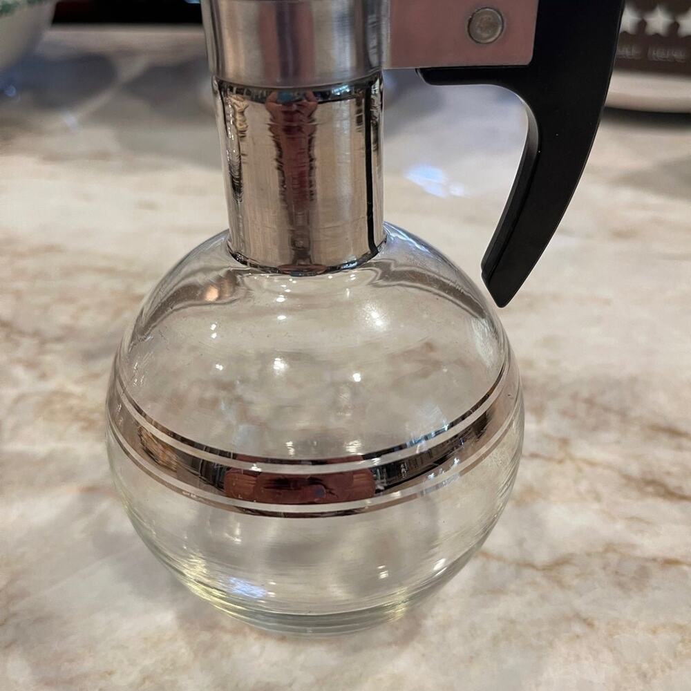 Vintage Retro Glass Pyrex individual coffee decanter